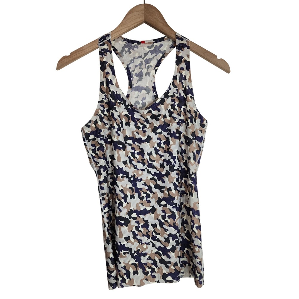 Spanx Tank Top Women's Small‎ Perforated Active Camo Racerback